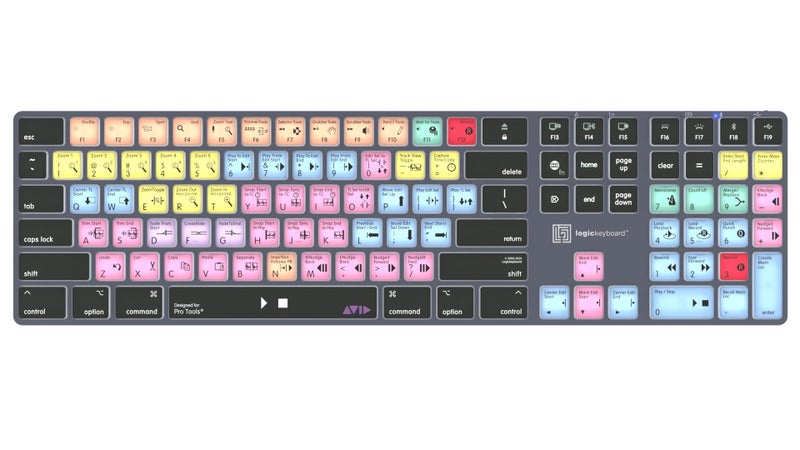 Logickeyboard Titan Wireless Backlit Keyboard for Avid Pro Tools - Mac - Image 1