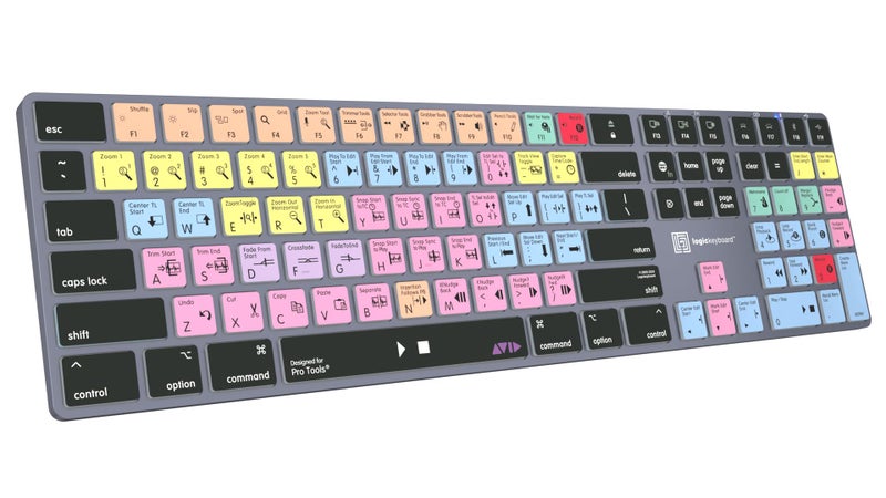 Logickeyboard Titan Wireless Backlit Keyboard for Avid Pro Tools - Mac - Image 4