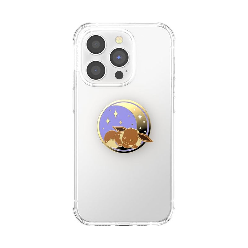 POPSOCKETS â€‹â€‹â€‹â€‹PopSockets Phone Grip with Expanding Kickstand, Adhesive Grip, Pokemon, Cute PopSockets - Enamel Sleeping Eevee - Image 3