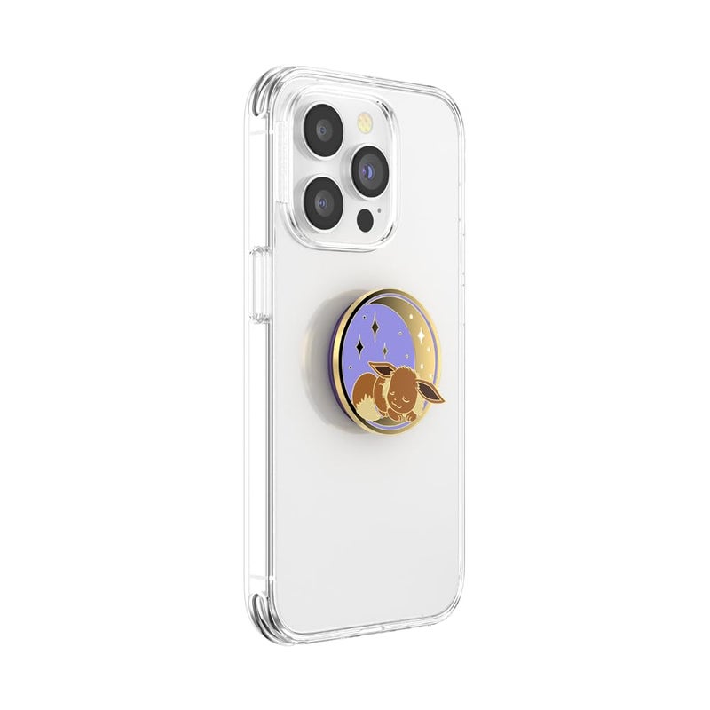 POPSOCKETS â€‹â€‹â€‹â€‹PopSockets Phone Grip with Expanding Kickstand, Adhesive Grip, Pokemon, Cute PopSockets - Enamel Sleeping Eevee - Image 4