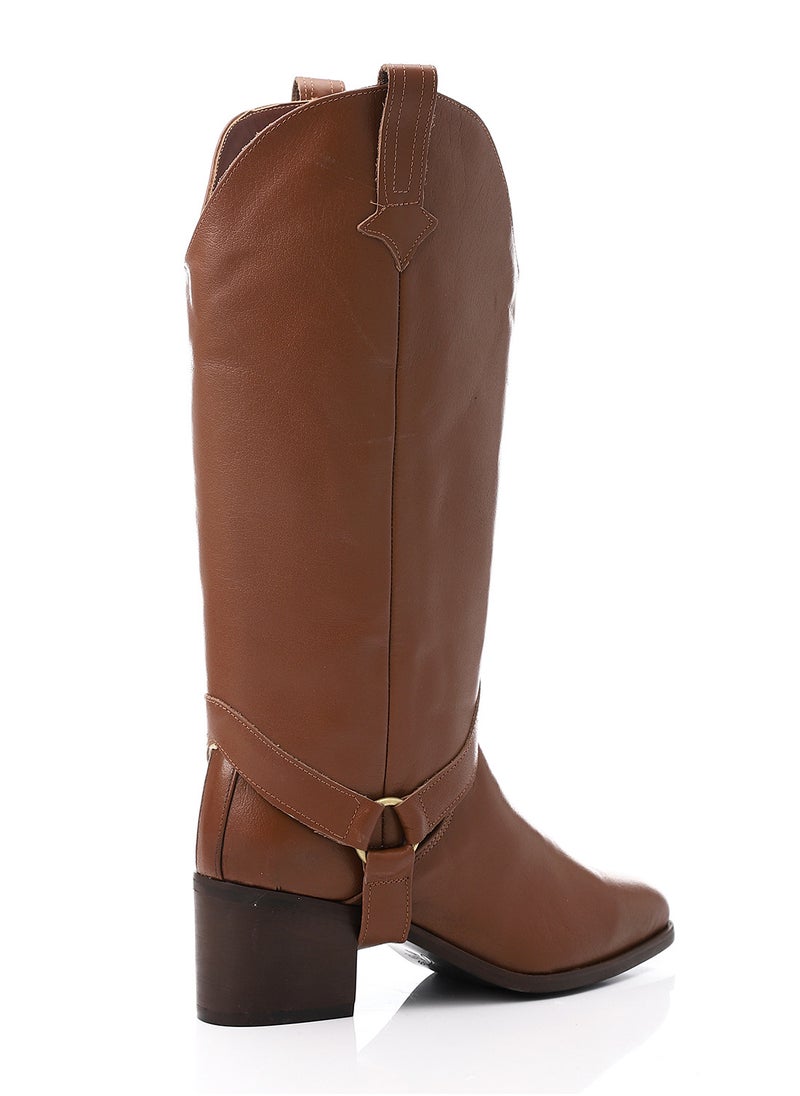 Mr.joe Leather Tawny Havan Ankle Boot With Extension  - Image 3