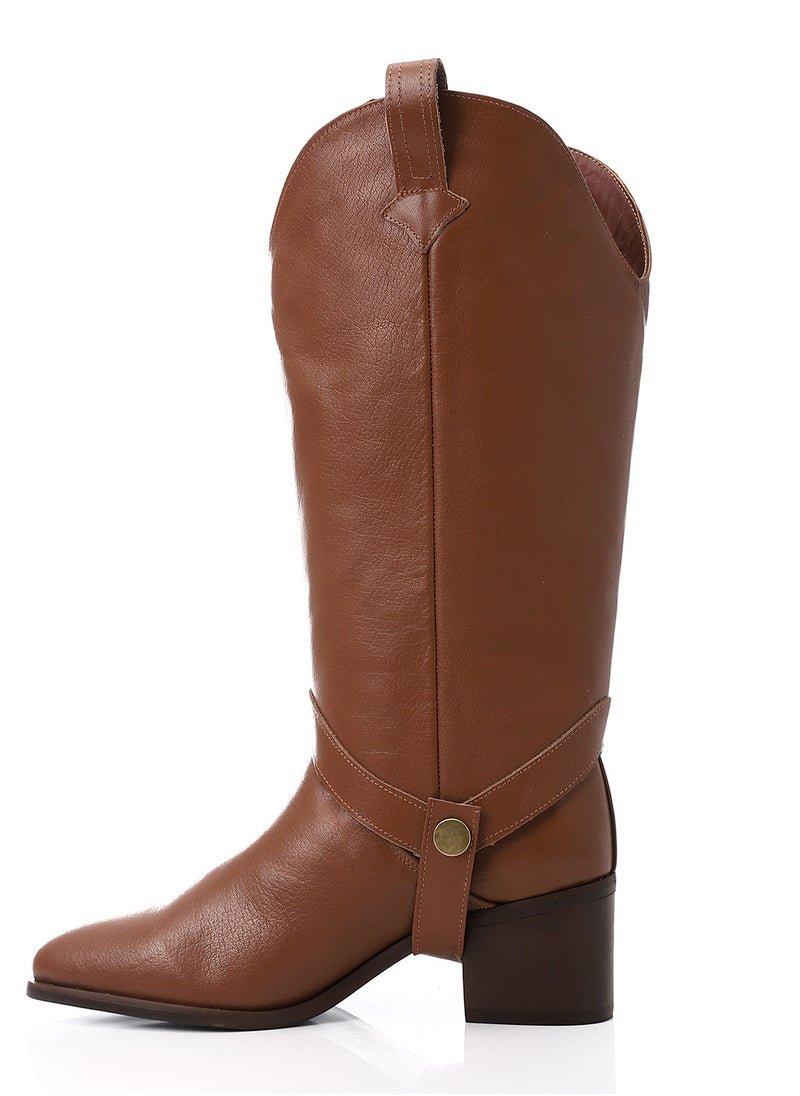 Mr.joe Leather Tawny Havan Ankle Boot With Extension  - Image 4