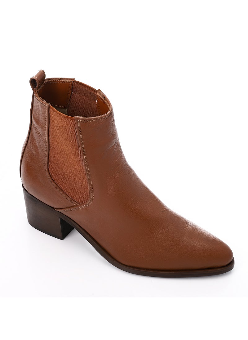 Mr.joe Leather Tawny Havan Ankle Boot With Extension  - Image 5