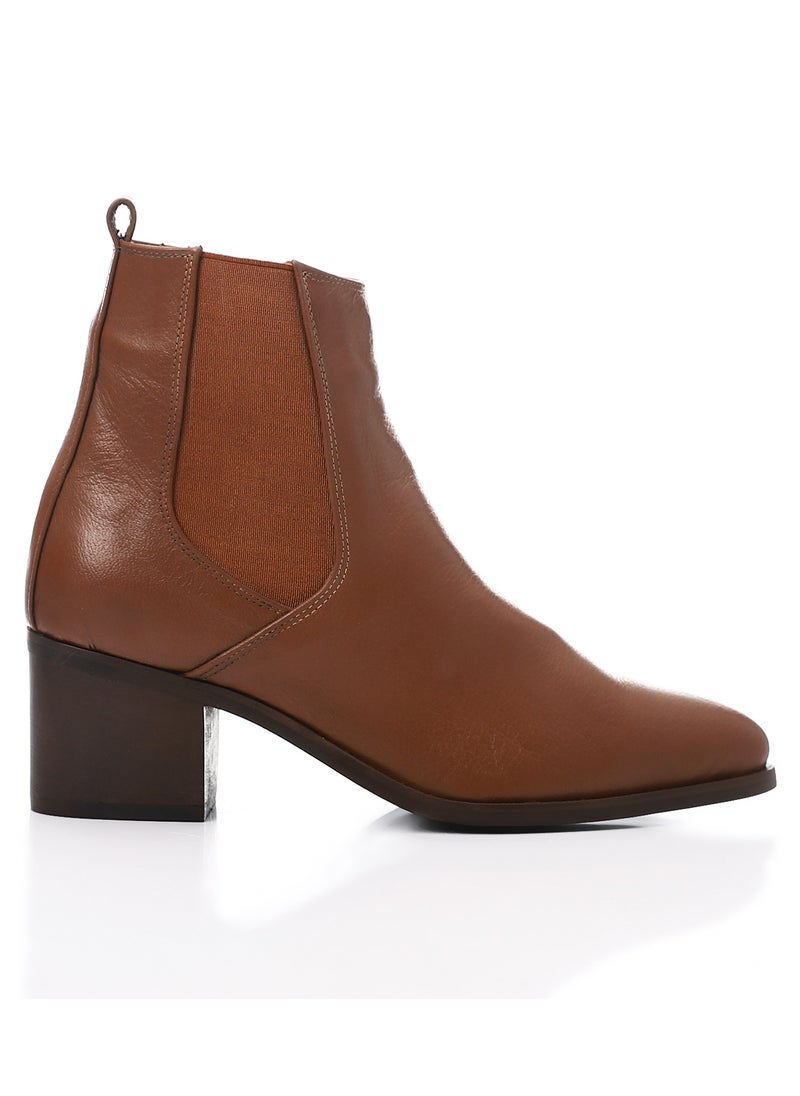 Mr.joe - Leather Tawny Havan Ankle Boot With Extension - Image 1