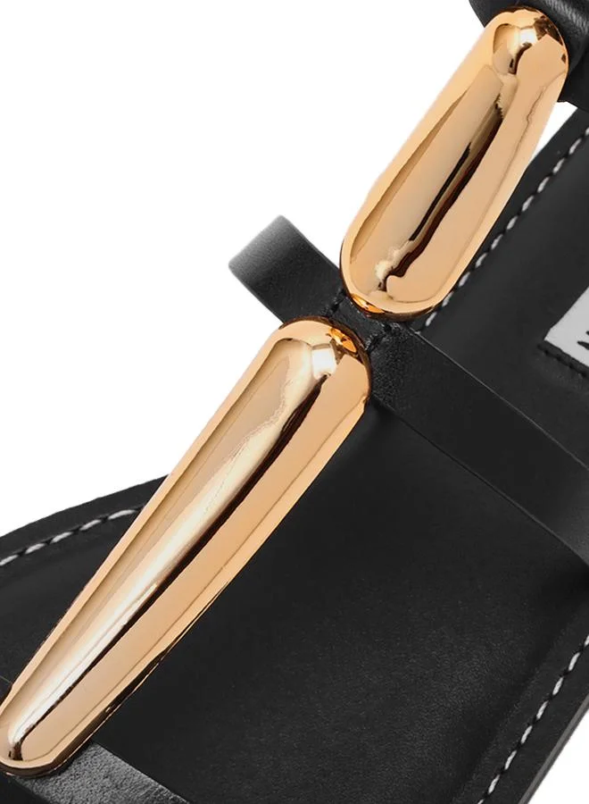 Steve Madden Alma Women's Black Flat Sandals