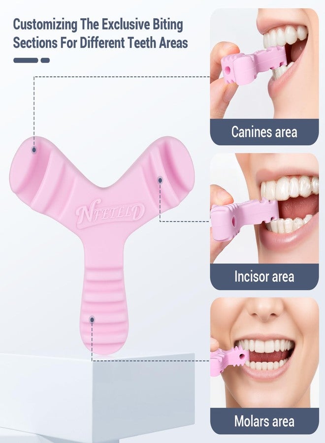 NFETLLD Chewies for Invisalign Aligners, Orthodontic Aligner Chewies Durable Aligner and Retainer Tray Seaters Medical Grade Silicone (Pack of 2) (Pink) - Image 2
