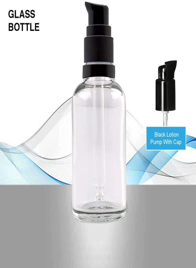 Devinez Multipurpose Transparent (Clear) Color Round Glass Bottle, 30 ml with Black Lotion Pump & Cap (Pack of 2), for Beauty, Essential Oils, Blends, Skin Care, Travel, Toners, Cosmetic & DIY - Image 5