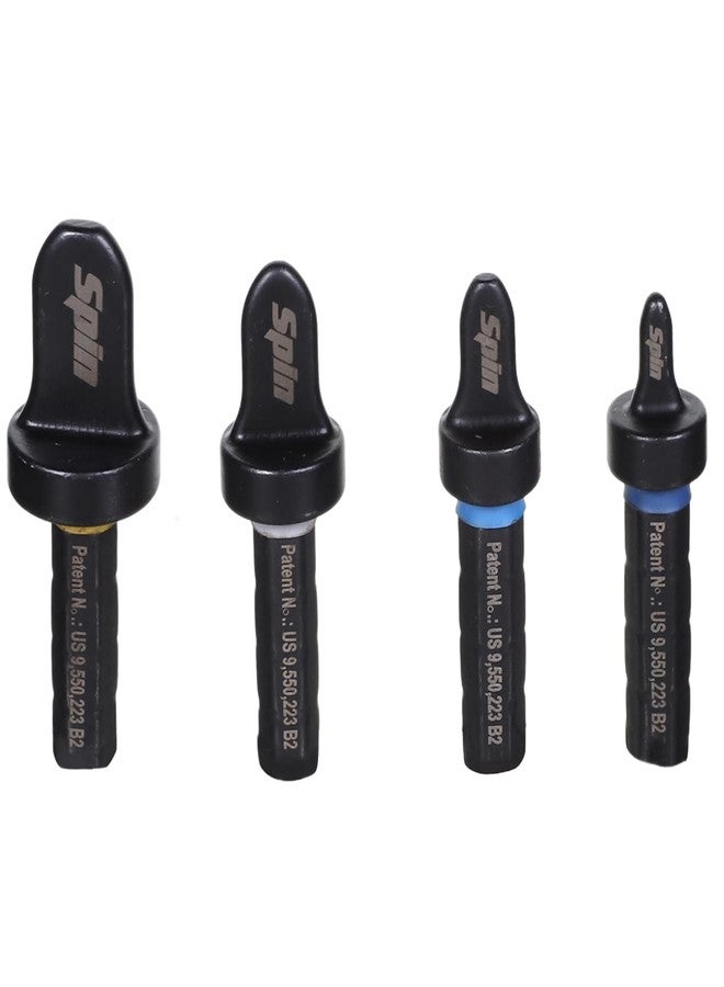 سبين مجموعة رؤوس مثقاب SPIN F4000، مكونة من 4 قطع، بمقاسات 1/4، 3/8، 1/2، 5/8 بوصة - Image 1