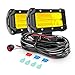 Nilight Nilight Led Light Bar 2PCS 5Inch 72W 10800Lumens Yellow Flood Beam Fog Driving Lamps Off-Road Lights with 16AWG Wiring  - Image 2