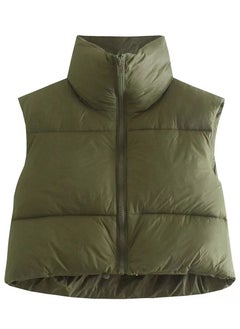 Spring And Autumn New Cotton West Zipper Collar Short Vest