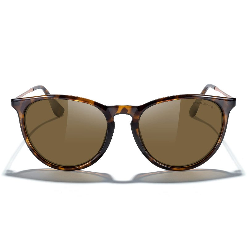 MERRY'S Vintage Polarized Sunglasses for Women Men Retro Round Mirrored Lens Sun glasses UV400 - Image 1