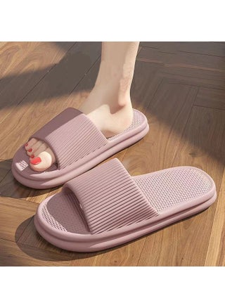 Slip-on Slippers Summer Home Non-slip Couple Wearing Soft Bottom Comfortable Bathroom Bathing Striped Slippers Womens New Style Slippers TS-Pink - pzsku/ZB967CD472AAE2E55898FZ/45/1746229058/4684f0c3-29e3-40b1-8462-fa5beb6c93a2