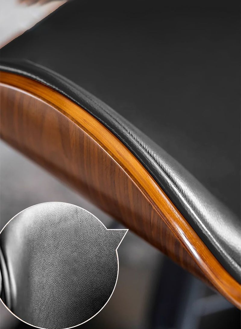 Merry Moments Bar Chairs High Chairs High Stools Desk Chairs Adjustable Swivel Seats for Island Bench Dining Retail Office 360 Degree Black 1 Pcs - Image 4