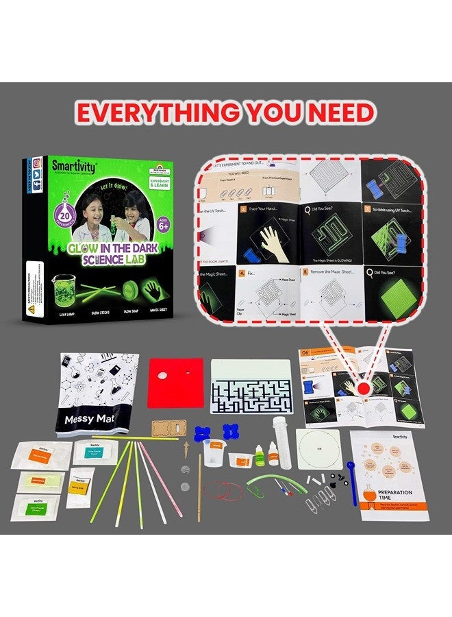 Smartivity Glow Magic Science Kit for Kids Ages 6-12 Years | 20 Amazing Glow in The Dark Science Experiments I Birthday Gifts for Boys & Girls 6 to 14 Years Old - Image 5