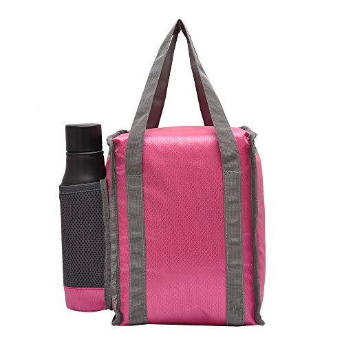 ROZEN Lunch Tiffin Bag roz101-DC Pink for School Office Picnic (Pink) - Image 5
