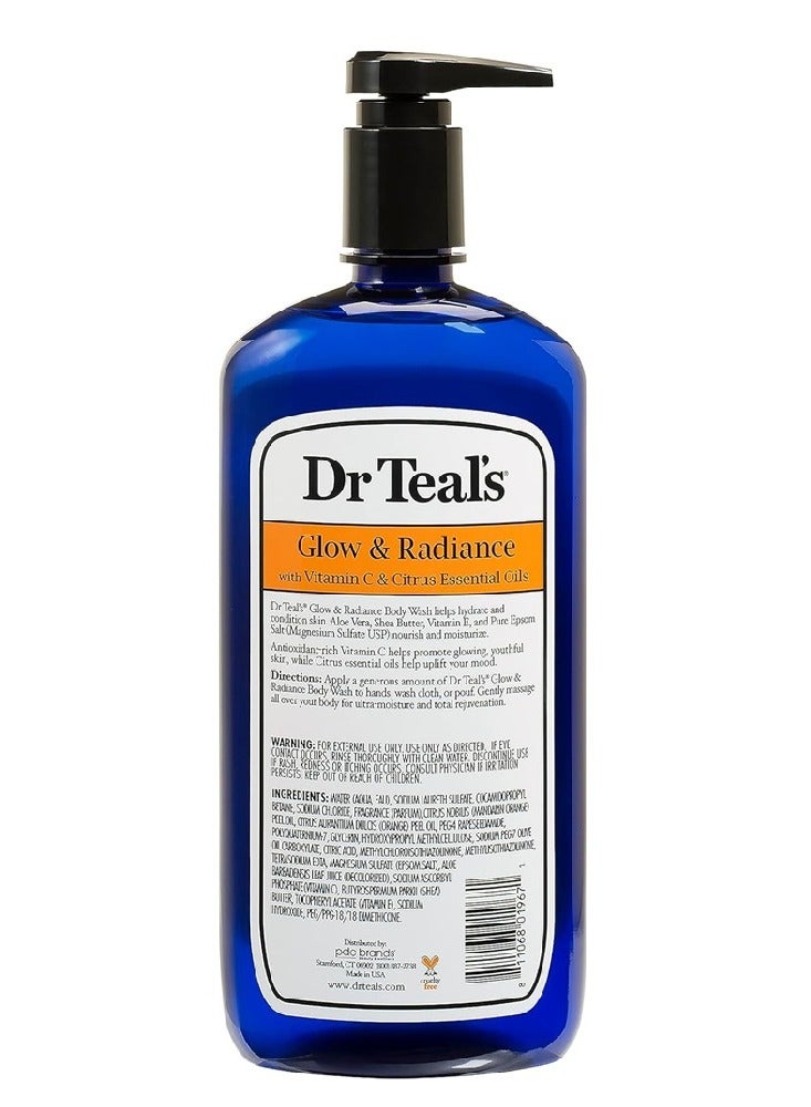 Dr Teal's Pure Epsom Salt Body Wash - Vitamin C and Citrus Oils, 710 ml - Image 3
