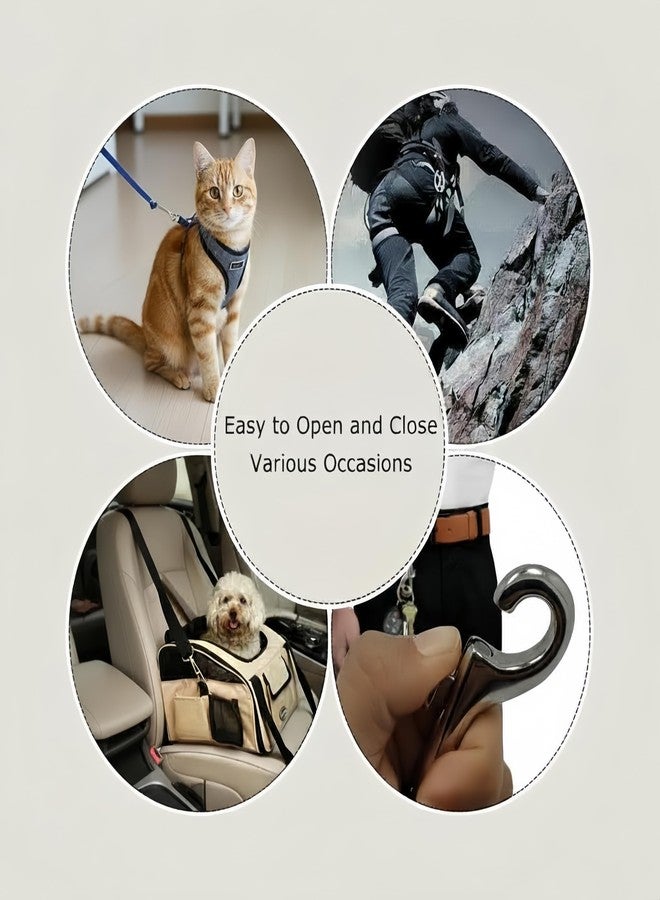 4 Pack 3.5 inch Heavy Duty Snap Hooks Double Sided Clips for Hanging Horse Tack Sling Feed Buckets Dog Leash Collar Key Chain Zinc Alloy Metal Snaps Clip - Image 5