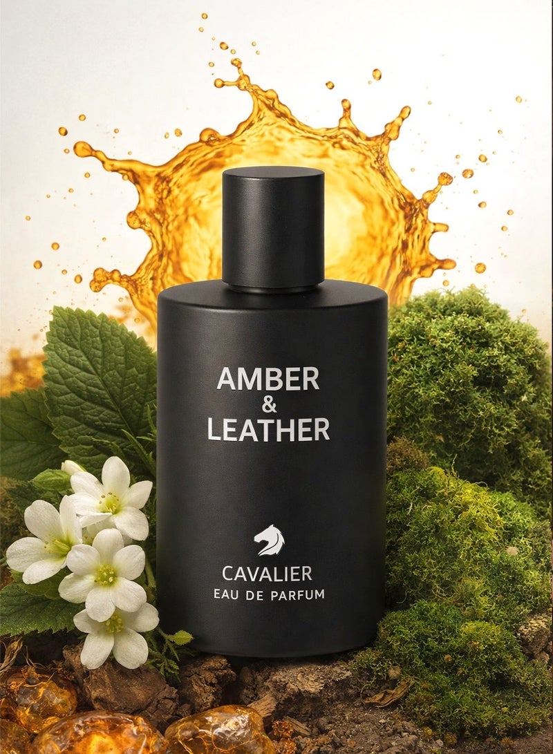 Cavalier Perfume Luxury Unisex Perfume | The Cavalier Amber & Leather Eau de Parfum 100ml | Leather, Amber, Patchouli & Earthy Blend Fragrance for Men and Women | Unisex Eau de Parfum - Image 1
