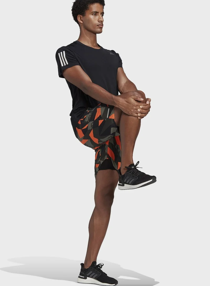 Adidas Run It Camo Shorts