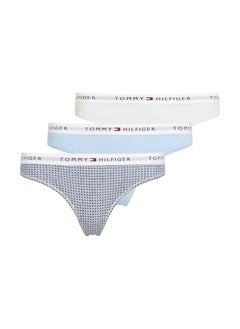 TOMMY HILFIGER 3 Pack High Leg Thong  - Image 1