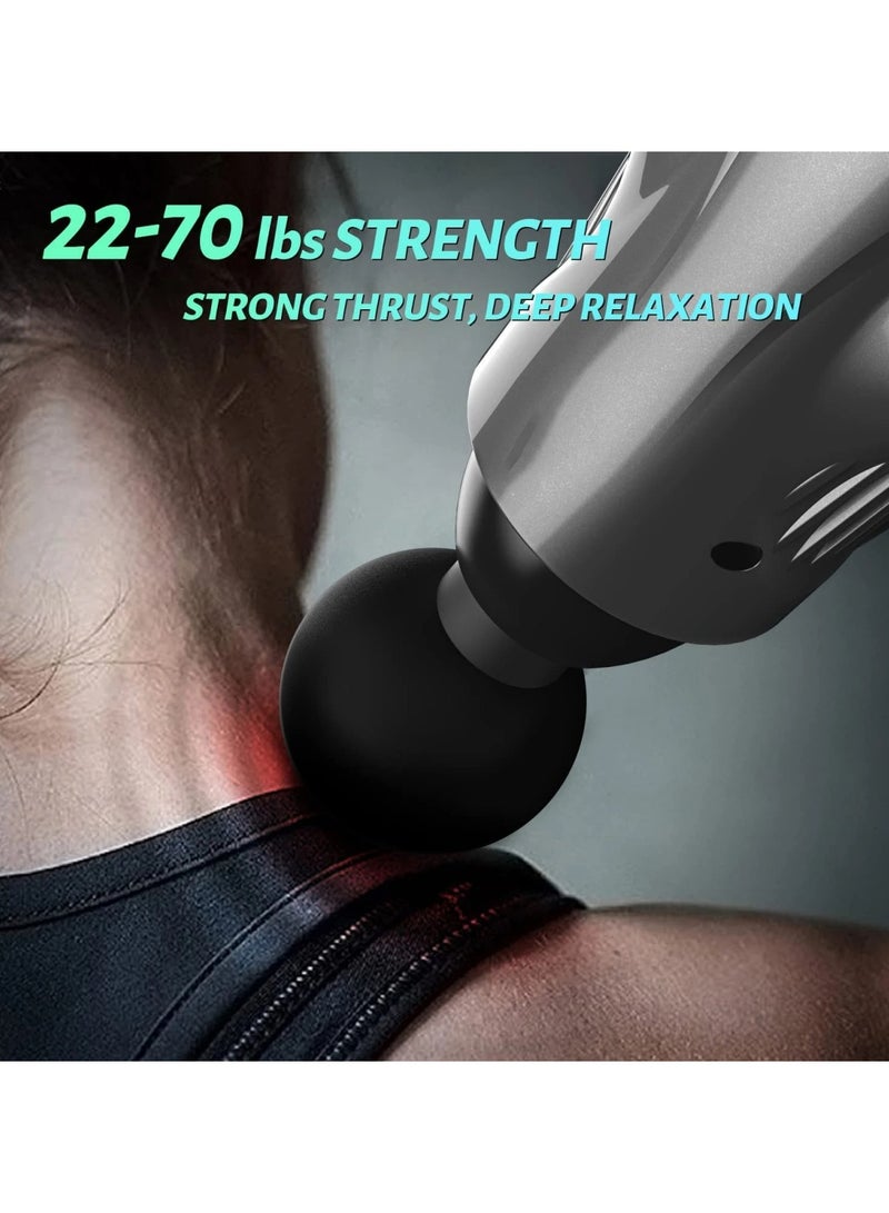 Ru syanl Percussion Massage Gun with 7-Speed and 12 Massage Heads Handheld Electric Muscle Massager for Any Pain Relief Gifts for Families and Friends  - Image 5