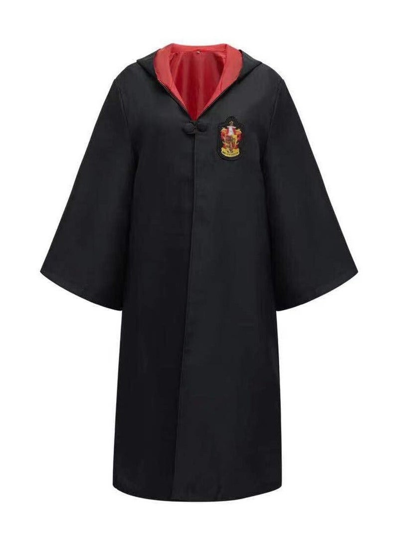 Compatible For 6 Piece Harry Potter COS Performing Set Gryffindor Deluxe Robe Childs Costume With Wand Tie Fans Cosplay Gifts Accessory For 145 To 155 cm XXL - Image 3