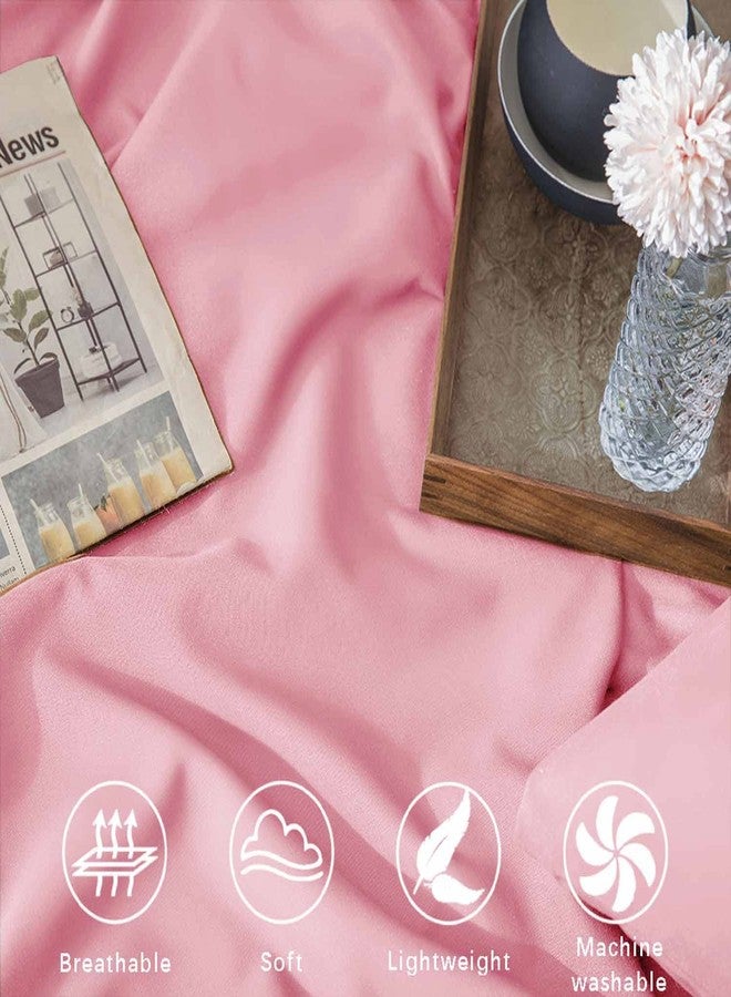 ETDIFFE Pink Twin Size Comforter, 2pc Twin XL Aesthetic Modern Bedding Set - Soft & Lightweight All Season Extra Long Microfiber Down Alternative Bed Comforter with 1 Pillow Sham for Girls Women - Image 5