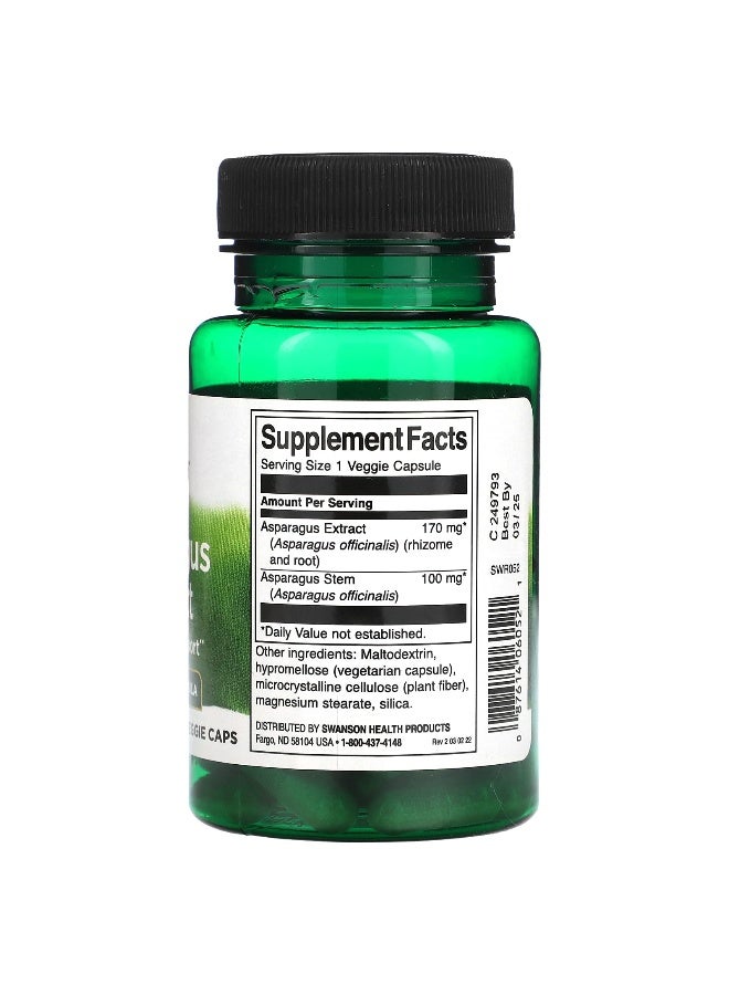 Swanson, Asparagus Extract, 60 Veggie Caps - Image 2