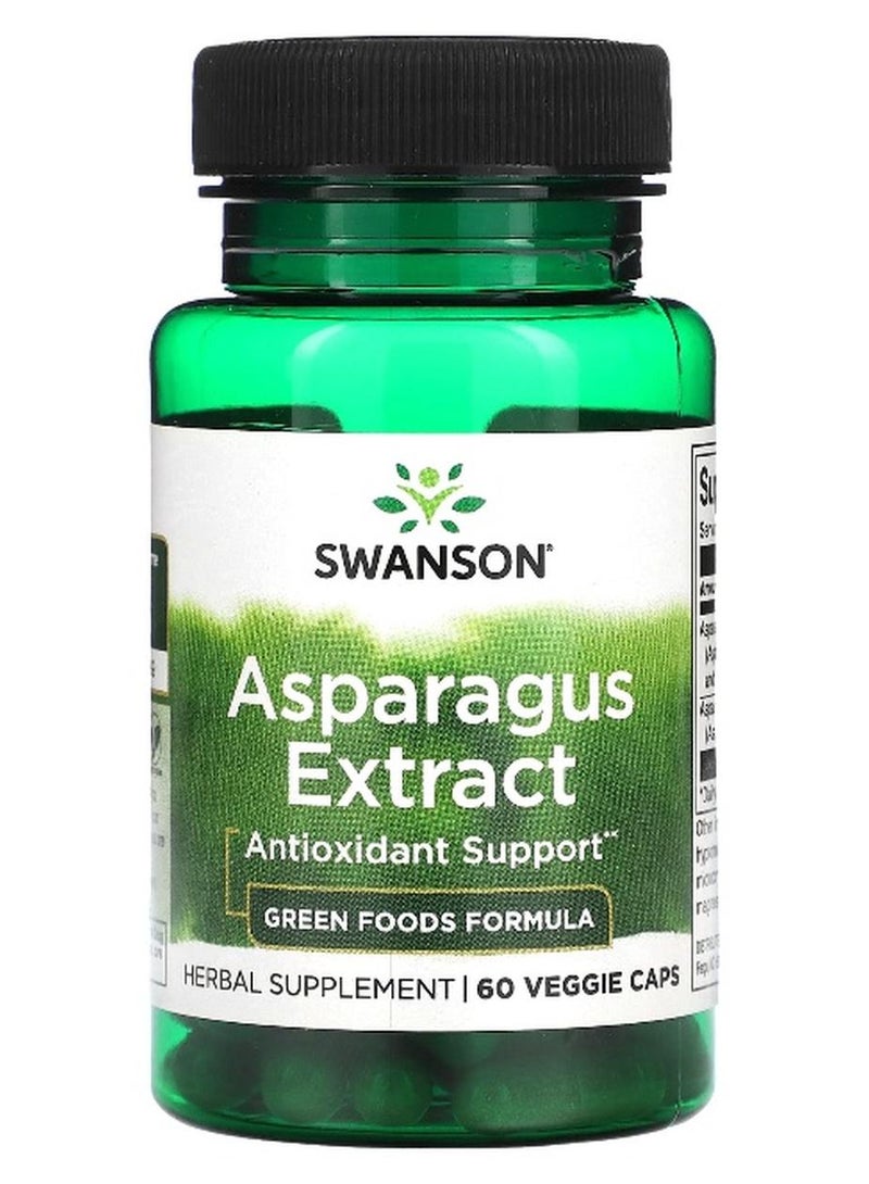 Swanson, Asparagus Extract, 60 Veggie Caps - Image 1