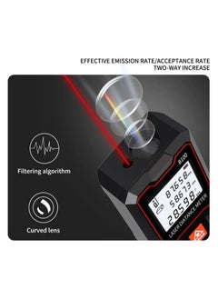 ELIKLIV 100m High-Precision Laser Measuring Instrument, Mini Digital Laser Rangefinder with Bubble Level, Supports Distance/Area/Volume/Pythagorean Measurement, Multiple Measuring Tool Unit Switching, Data Storage Function  - Image 5