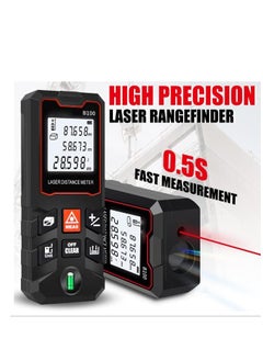 ELIKLIV 100m High-Precision Laser Measuring Instrument, Mini Digital Laser Rangefinder with Bubble Level, Supports Distance/Area/Volume/Pythagorean Measurement, Multiple Measuring Tool Unit Switching, Data Storage Function  - Image 3