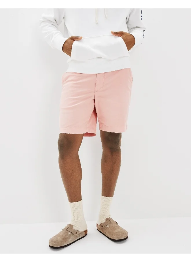 American Eagle AE Flex 9" Lived-In Khaki Short