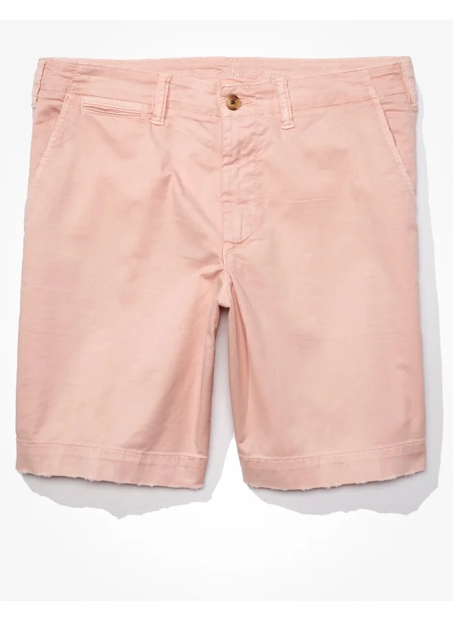 American Eagle AE Flex 9" Lived-In Khaki Short