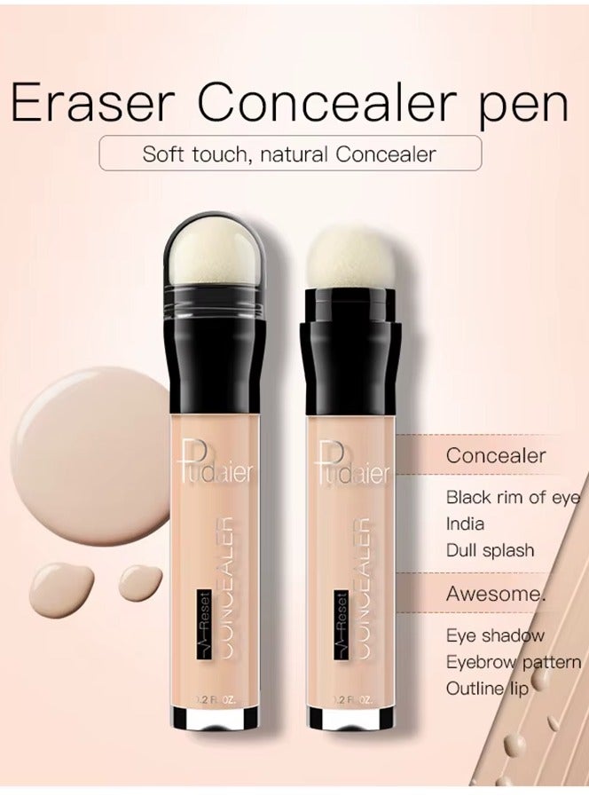 pudaier Reset Concealer Stick Blemish Concealer Face Makeup Pen Soft Texture Watertight Contour Concealer Stick Fight Blemishes Moisturizing Concealer Cream  - Image 2