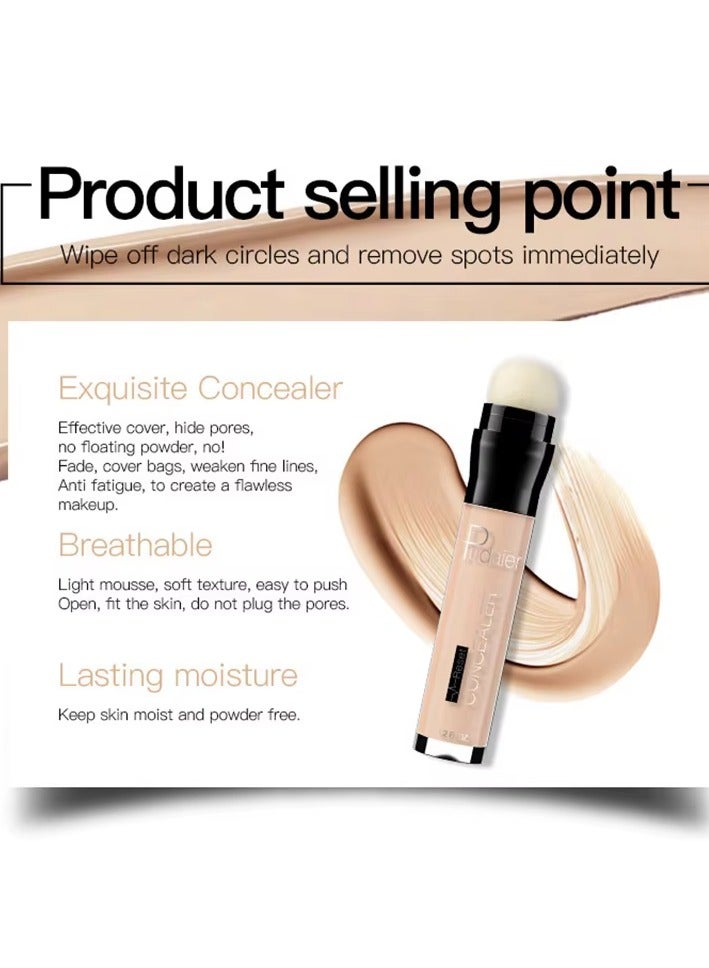 pudaier Reset Concealer Stick Blemish Concealer Face Makeup Pen Soft Texture Watertight Contour Concealer Stick Fight Blemishes Moisturizing Concealer Cream  - Image 3