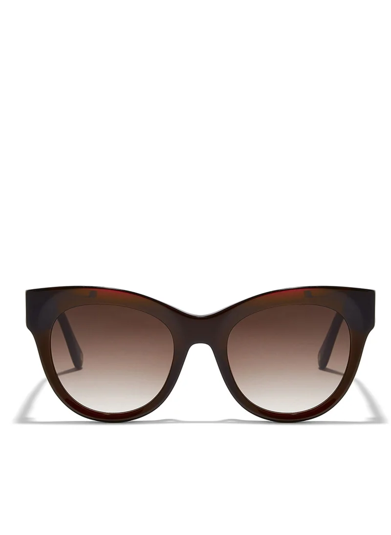 30Sundays DAWN Women Brown Sunglasses - Frame Material: Acetate - Lens Color: Brown- Frame Color: Burgundy - Full Rim