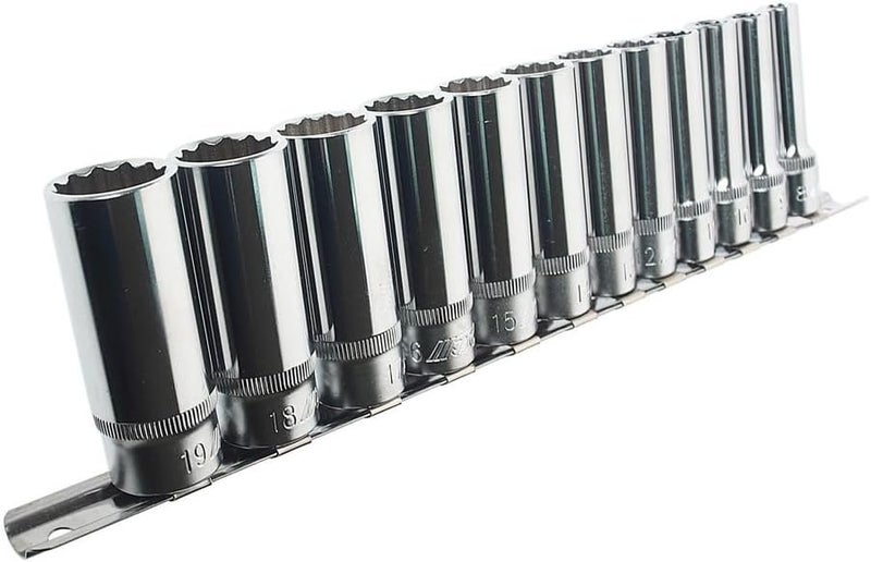 مجموعة مفاتيح عمق JTC، 12 قطعة، 3/8 بوصة، تصميم 12 نقطة