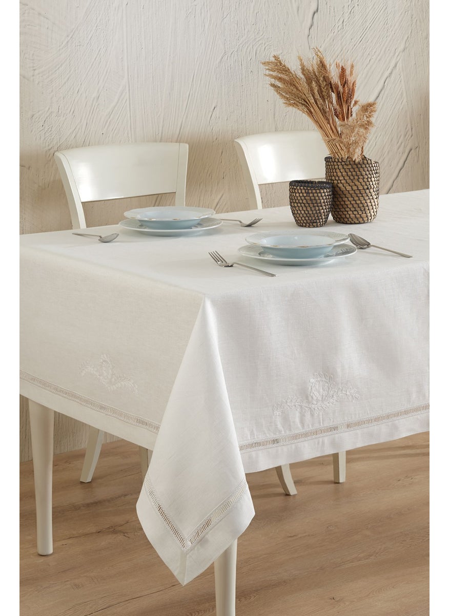 Ödel Home Linen Elegant Embroidered Tablecloth  - Image 1
