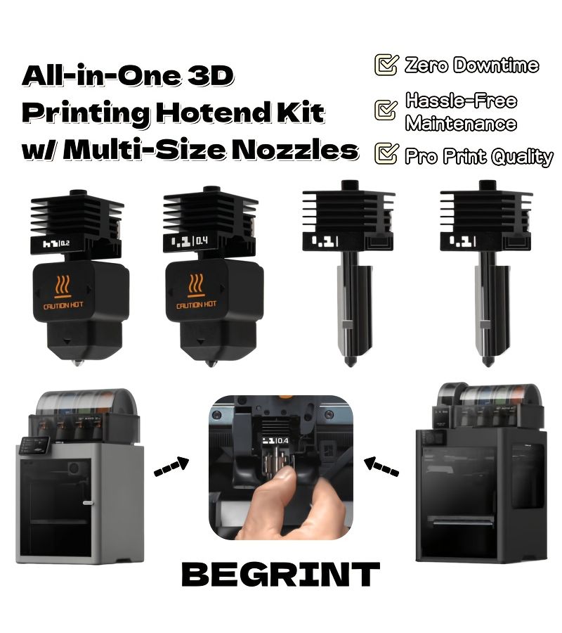 High Speed 3D Printer All Metal Hotend 0.4mm Nozzle Quick Disassemble Print Head - Image 1