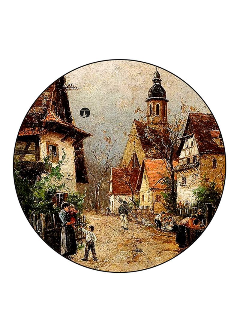 Vintage Art Printed Mouse Pad  Multicolour