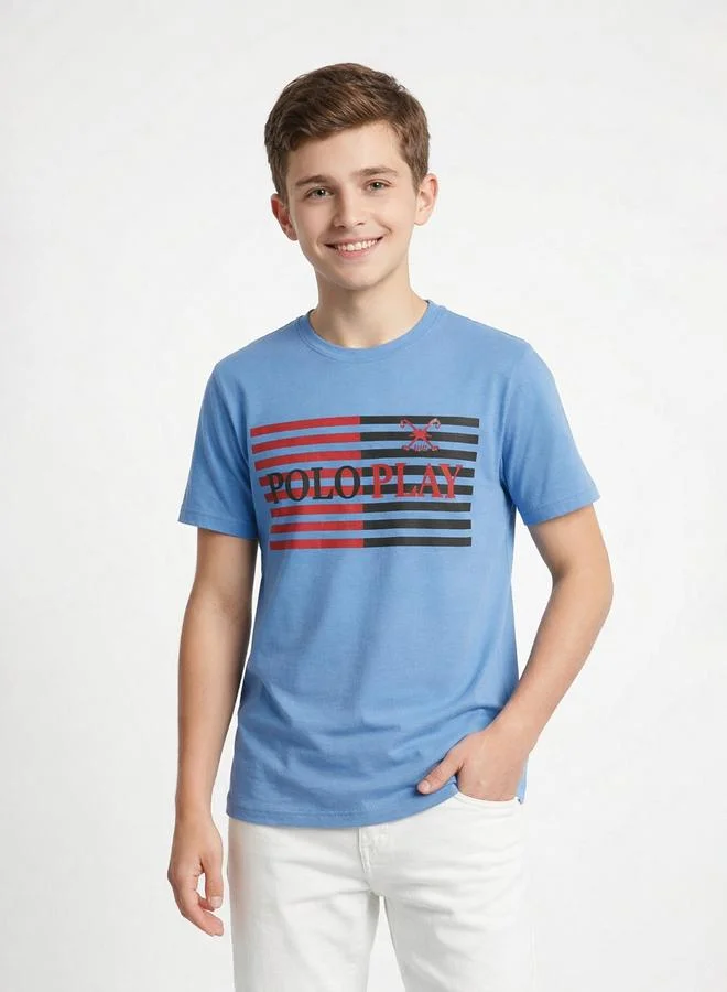 Polo Play Teen Boys Graphic Logo T-Shirt