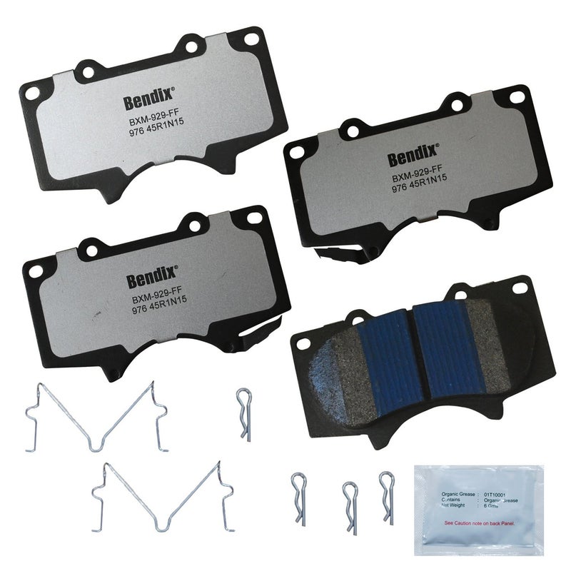 Bendix Fleet Metlok MKD976FM Semi-Metallic Front Brake Pads for Select Models JAC Frison, Lexus GX460, GX470, Mitsubishi Montero, Toyota 4Runner, FJ Cruiser, Sequoia, Tacoma, Tundra - Image 3