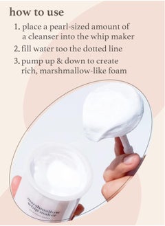 NOONI NOONI 2-in-2 Much Needed Facial Cleansing Single - Marshmallow Whip Maker | Gentle Deep Cleanser For Skincare, Rich Foam Maker For Face Wash, Gift, Remove Impurities, Mother's Day Gift  - Image 4