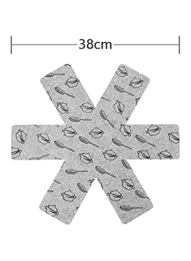Pot Separators - Protect Pots And Pan Savers - Set 8 Pieces (38CM) - Perfect For Non-stick Pots And Pans Stainless Steel Cast Iron Ceramic (Grey)  - Image 2