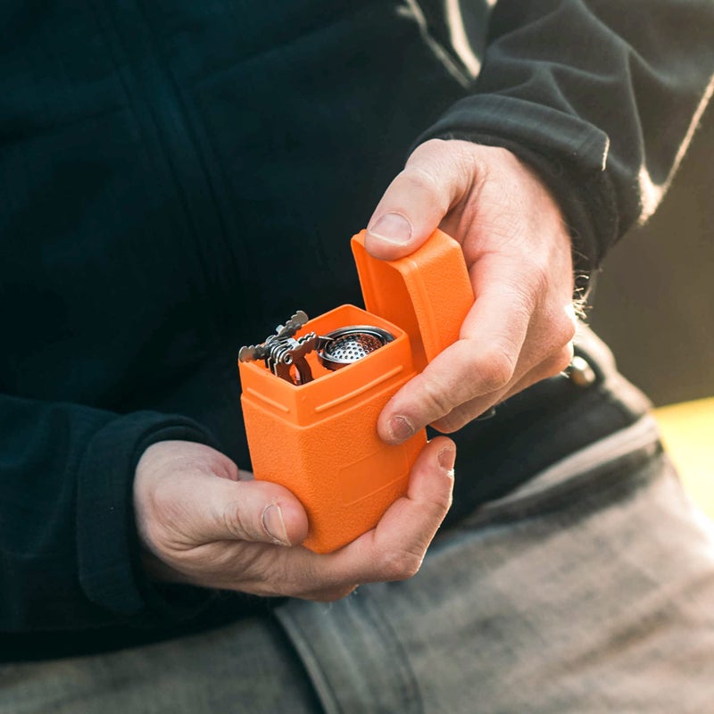 Mallome Backpacking Stove - Portable Camping Stove - Small Backpack Camp Single Burner For Propane Butane Isobutane Fuel Canister - Mini Pocket Rocket Jet Boiler For Hiking & Gas Cooking - Image 3