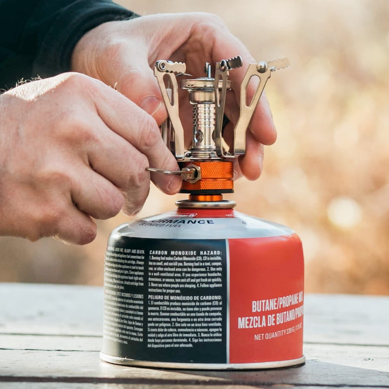 Mallome Backpacking Stove - Portable Camping Stove - Small Backpack Camp Single Burner For Propane Butane Isobutane Fuel Canister - Mini Pocket Rocket Jet Boiler For Hiking & Gas Cooking - Image 4