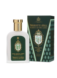 Truefitt & Hill Luxury Aftershave Balm - West Indian Limes - Premium Soothing Moisturizer With Aloe Vera Extract - Ideal For Sensitive Skin, Razor Burn Relief, And A Silky Smooth Finish - 3.38 Oz  - Image 1