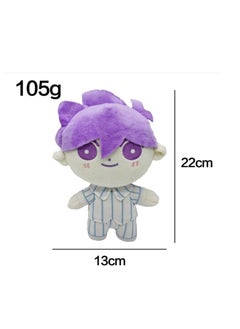 Y&D لعبة حيوانات محشوة من Omori Kel، دمى Omori Plushie، شخصيات كرتونية لطيفة، وسادة هدايا لمحبي ألعاب أعياد الميلاد للأطفال (اللون: Hero)  - Image 2