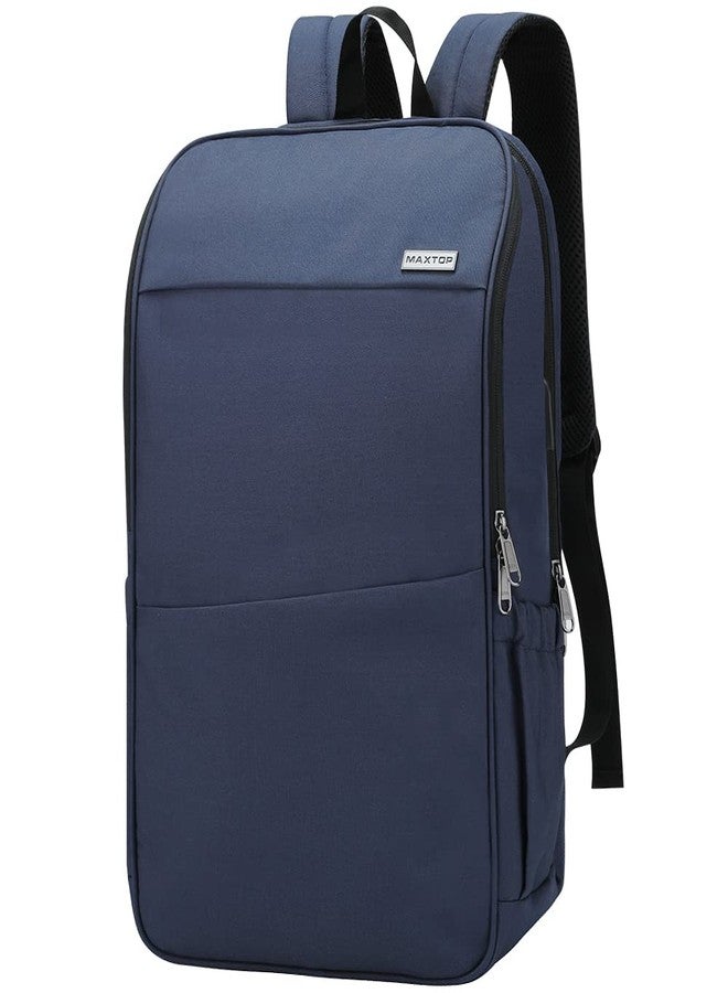 MAXTOP Travel Laptop Backpack Business Backpacks with USB Charging Port Water Resistant School College Bookbag, Navy, 18.4 inch, XL Travel Backpacks With Separate Computer Compartment - Image 1