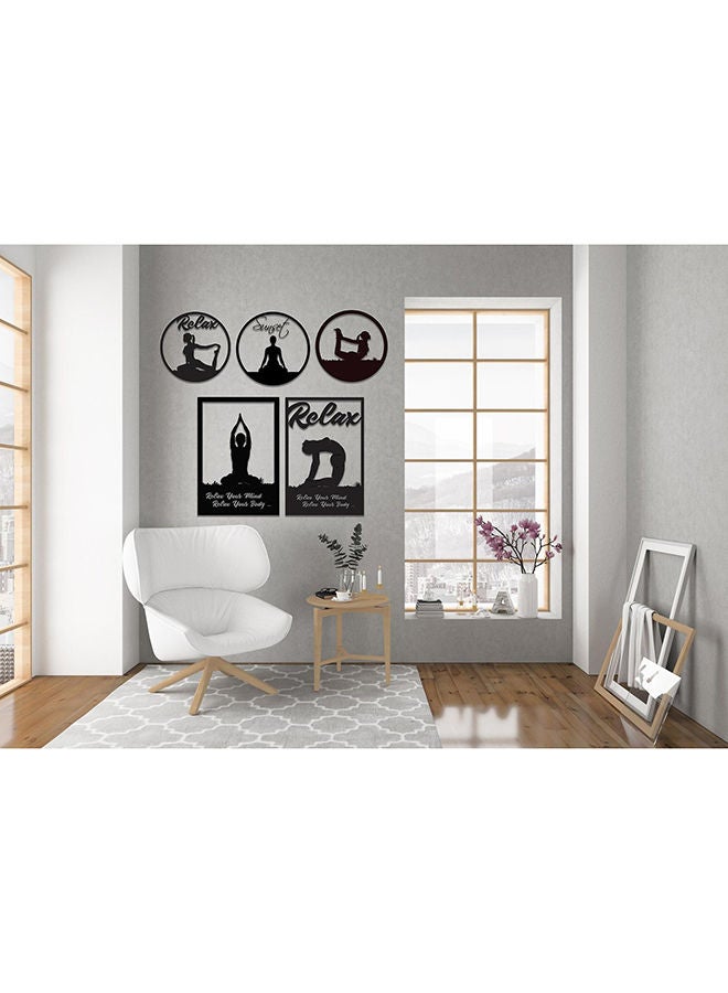 Perfect 5 Yoga Signs Wall Art  - Image 1